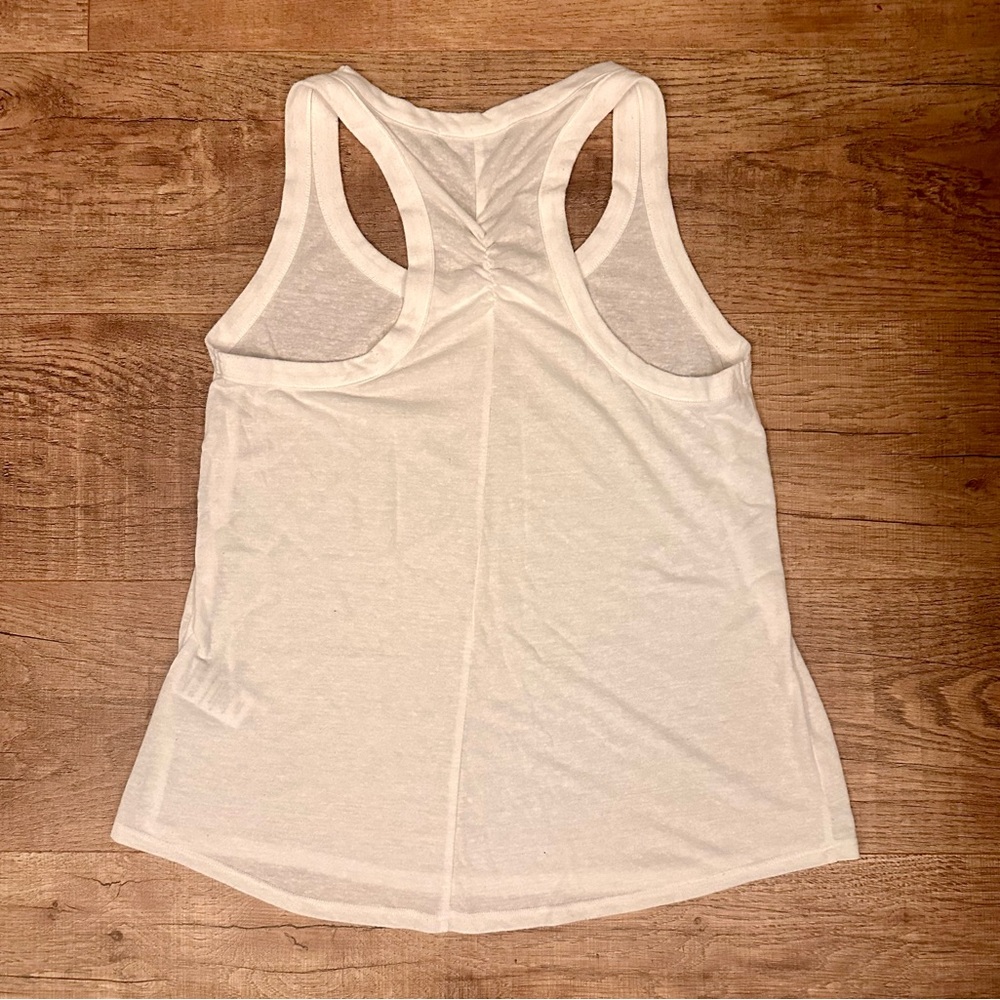 David Lerner White Racerback Tank Top XS - Picture 5 of 6